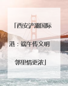 西安浐灞国际港：端午传文明 邻里情更浓