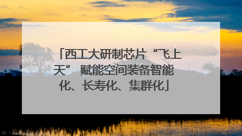 西工大研制芯片“飞上天” 赋能空间装备智能化、长寿化、集群化