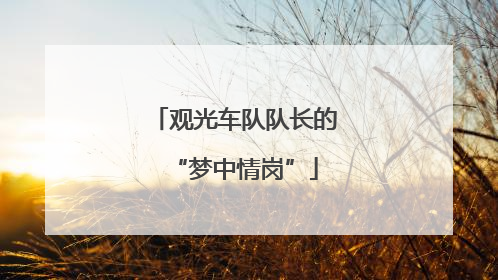观光车队队长的“梦中情岗”