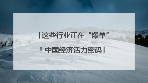 这些行业正在“爆单”！中国经济活力密码