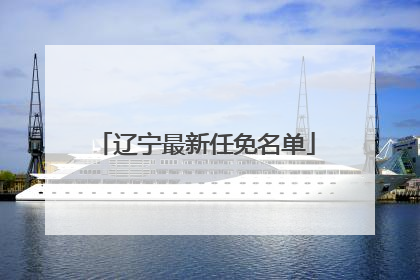 辽宁最新任免名单