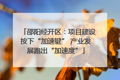 邵阳经开区：项目建设按下“加速键” 产业发展跑出“加速度”