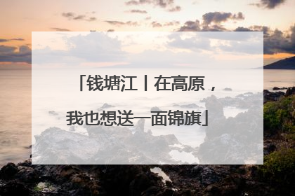 钱塘江丨在高原，我也想送一面锦旗