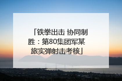 铁拳出击 协同制胜：第80集团军某旅实弹射击考核