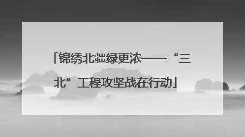 锦绣北疆绿更浓——“三北”工程攻坚战在行动