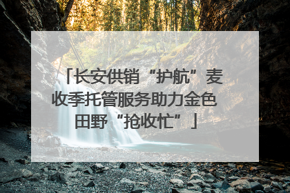 长安供销“护航”麦收季托管服务助力金色田野“抢收忙”