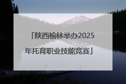 陕西榆林举办2025年托育职业技能竞赛