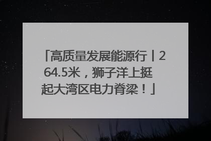 高质量发展能源行丨264.5米，狮子洋上挺起大湾区电力脊梁！