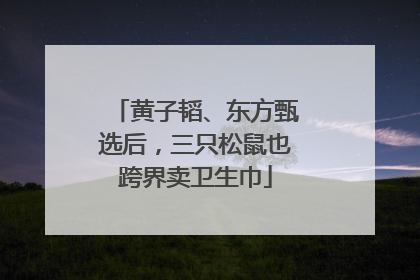 黄子韬、东方甄选后，三只松鼠也跨界卖卫生巾