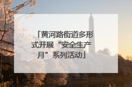黄河路街道多形式开展“安全生产月”系列活动
