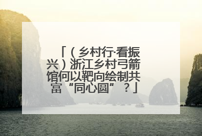 （乡村行·看振兴）浙江乡村弓箭馆何以靶向绘制共富“同心圆”？