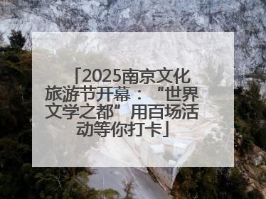 2025南京文化旅游节开幕：“世界文学之都”用百场活动等你打卡
