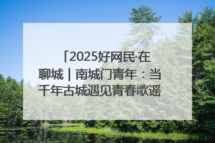 2025好网民·在聊城｜南城门青年：当千年古城遇见青春歌谣 一湖碧水见证的“聊城式浪漫”