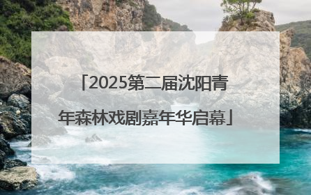 2025第二届沈阳青年森林戏剧嘉年华启幕