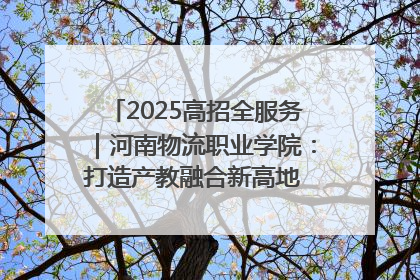 2025高招全服务｜河南物流职业学院：打造产教融合新高地 推动高质量快速发展