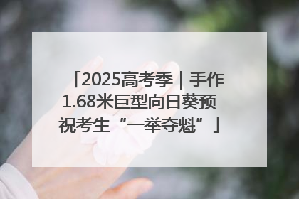 2025高考季｜手作1.68米巨型向日葵预祝考生“一举夺魁”