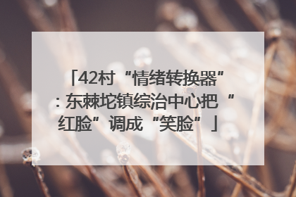 42村“情绪转换器”：东棘坨镇综治中心把“红脸”调成“笑脸”