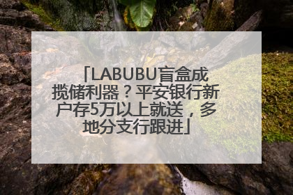LABUBU盲盒成揽储利器？平安银行新户存5万以上就送，多地分支行跟进